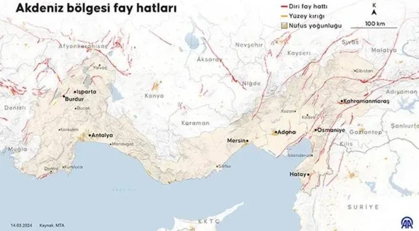 MTA, Malatya depremi sonrası diri fay haritasını güncelledi: Riskli iller ve ilçeler açıklandı 5